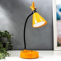 Светильник настольный светодиодный аккумуляторный 220В USB 4Вт Жёлтый картинка 